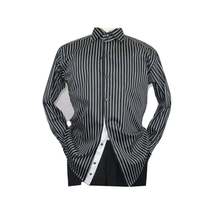 Men Shirt J.Valintin Turkey-Usa 100% Egyption Cotton Axxess Style 1594-14 Black image 6