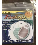 Collar Tags For Pets Football FAST TAGS Shrink In The Oven - £8.61 GBP