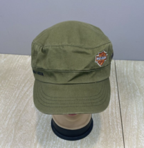 Harley Davidson Hat Cadet Style Womens Green Embroidered Adjustable Cap - £10.95 GBP
