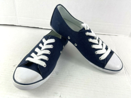 Lauren Ralph Lauren Sneakers Women 6.5 B Polly Shoes Blue White Canvas W... - $27.59 CAD