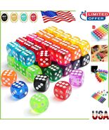 Translucent 50-Pack 6-Sided Dice - Perfect for Games and Teaching Math C... - $245.43 MXN