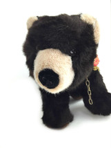 Hermann Germany Standing On All Fours Black Brown Plush Grizzly Teddy Bear - $32.76