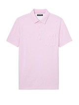 New Banana Republic Men Iris Pink Short Sleeve Half Button Placket Vent ... - £22.31 GBP