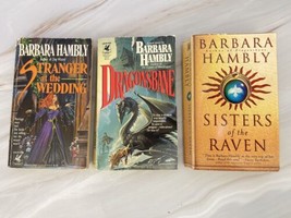 Lot of 3 Barbara Hambly Vintage PB Dragonsbane, Stranger at the wedding, Sisters - £11.59 GBP