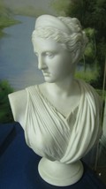 Antique Copeland Parian Diana Bust Unmarked 8&quot; - £198.32 GBP