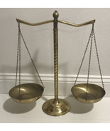 antique vintage brass balancing scales 18.5” Tall - $127.40