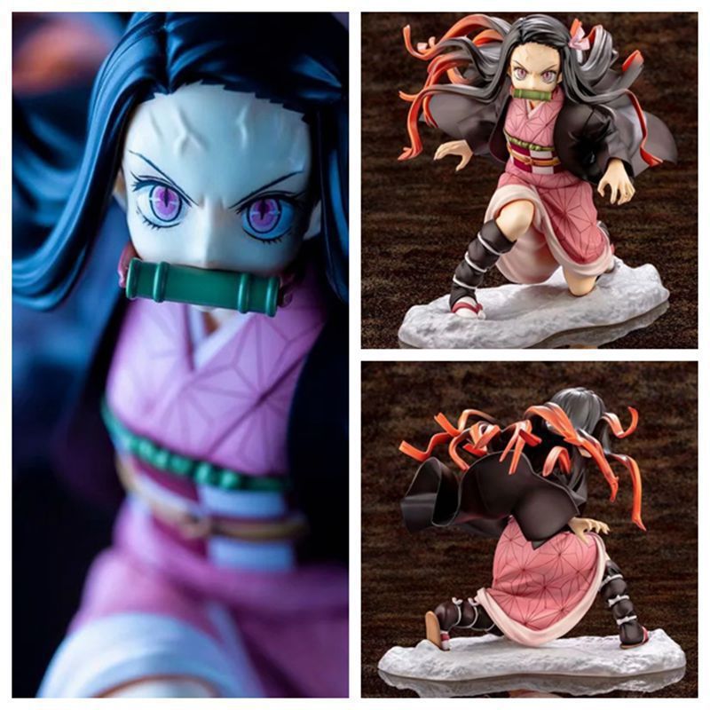 Demon Slayer Figure Nezuko Warrior Collectible Figurine Gifts Box Set 15CM