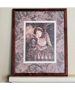 Home Interiors Donna Richardson Framed ART Print Angel Girl 17x21 Inch - €75,33 EUR