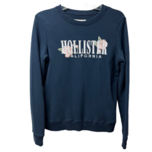 Hollister Womens California Sweatshirt Blue Loose Fit Long Sleeve Pullover S - £15.00 GBP