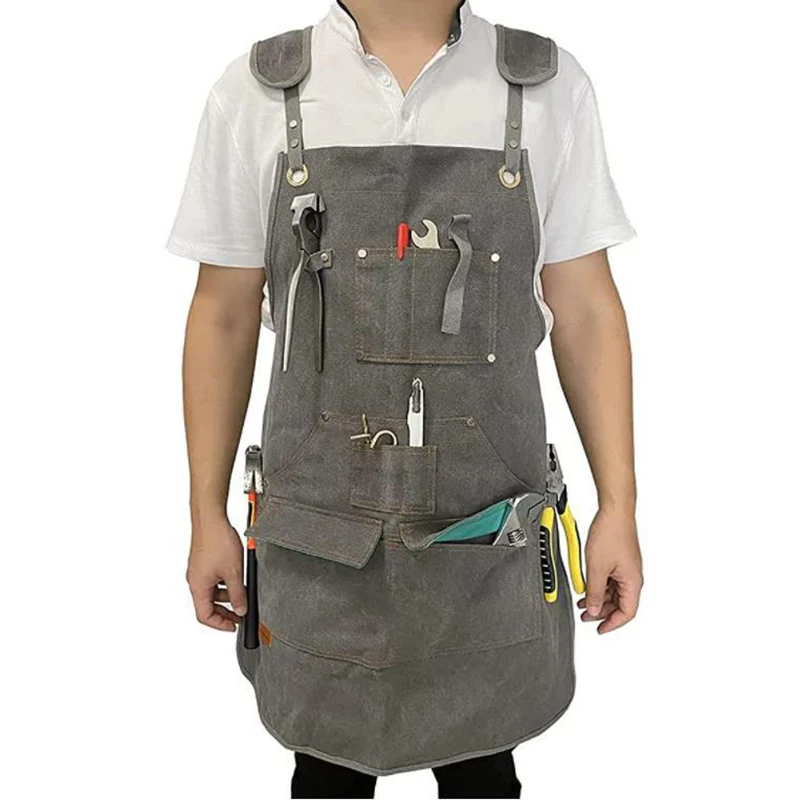DEOUNY 2025 Hot Thickened Canvas Unisex BBQ Apron Durable Chef Coffee Sh... - $3,037.21 MXN