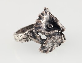 Orchid Wishing Ring By Joseff of Hollywood in Sterling Silver, Band Size 6.75 - £172.30 GBP