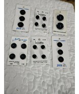 20 Black La Mode &amp; JHB Int&#39;l  Mixed Decorative Buttons.  W/Orig Cards.  NOS - $24.00