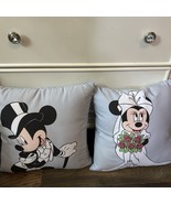 Mickey Mouse &amp; Minnie Bride &amp; Groom Decorative Throw Pillows 17in Set Of 2 - $54.61 CAD