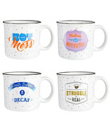 Wanda June Home By Miranda Lambert Game On 4 Piece 18 Ounce Stoneware Ca... - $59.06 CAD