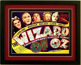 Wizard of Oz Movie Poster Framed 24x18 - $112.00