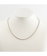 Made in Italy Italian 925 Sterling Silver 18 Inch Rope Chain Necklace - £42.76 GBP