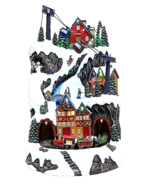 Carole Towne Winter Village Musical Christmas Village Animated Train Cab... - €203,64 EUR