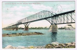 Postcard Canadian Pacific Railway Bridge Near Montreal Quebec - $3.95