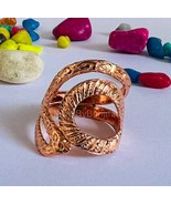 100% Pure Copper Ring, Solid Copper Ring, Copper Jewelry, Meditation Cop... - €35,47 EUR