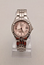 Guess Waterpro Watch G86125L Women Silver Tone Pink Dial - £19.69 GBP