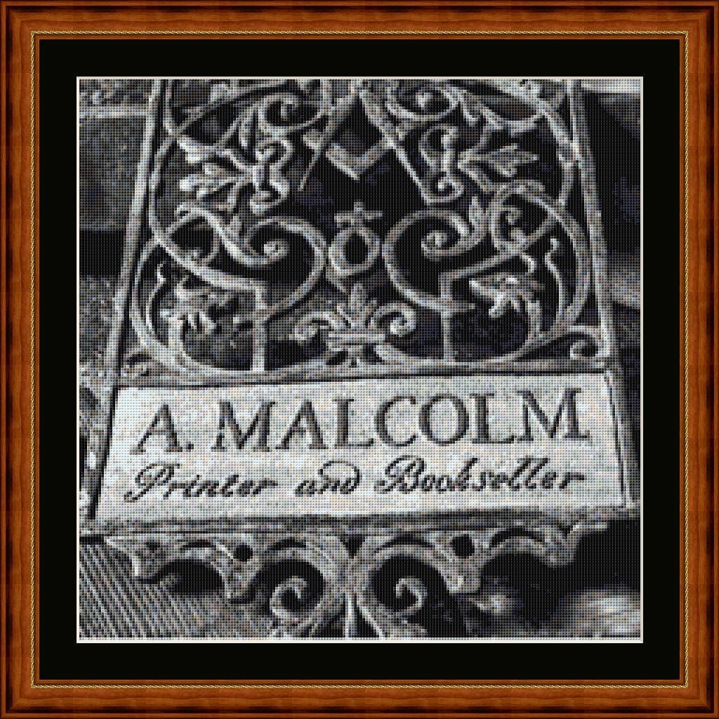 BOOKSELLERS SIGN PDF 14/18 count cross stitch chart Original Artist Unknown - $12.00