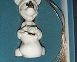 Lenox 1997 Mickey Mouse Christmas Ornament Ho Ho Ho Santa Porcelain Gold... - $27.49