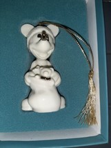 Lenox 1997 Mickey Mouse Christmas Ornament Ho Ho Ho Santa Porcelain Gold... - £21.72 GBP