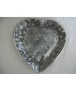 Heart Shaped Pewter Candle Tray (#0545) with or without the candle - £14.14 GBP