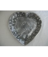 Heart Shaped Pewter Candle Tray (#0545) with or without the candle - €15,62 EUR
