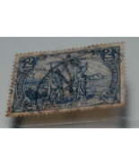 GERMANY REICH 1900 2 Mark Reichspost German Antique Stamp Blue - $29.99
