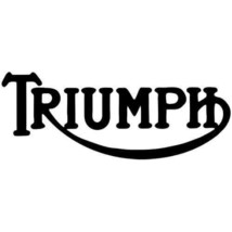 2x Triumph Logo Vinyl Decal Sticker Different colors &amp; size for Car/Bikes/Window - £3.46 GBP+