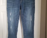 Seven7 Jeans Womens Distressed embellished Denim Blue Jeans Sz 10  30x26 - $16.82