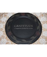 Sabrina Wingren 11&quot; Woodenware Plate #31925 Hearthside Collection Gratitude - $8.00