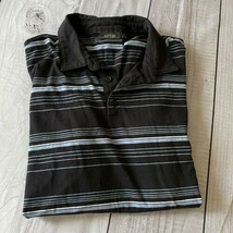 Apt. 9 Polo, Size XL, Dark Blue, White, Striped, Cotton, Short Sleeve - $14.99