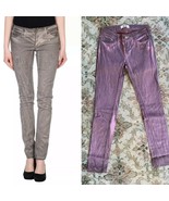 ACNE Jeans Kex Crystal Lilac Jeans Rhinestone Acid Wash 27 Straight Leg ... - £34.25 GBP
