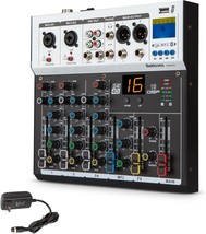 A Professional Four-Channel Audio Mixer With Built-In 16 Effect Dsp For - £67.34 GBP