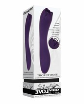 EVOLVED THORNY ROSE TONGUE TEASER DUAL ENDED SUBMERSIBLE RECHARGEABLE VI... - £68.35 GBP