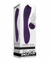 EVOLVED THORNY ROSE TONGUE TEASER DUAL ENDED SUBMERSIBLE RECHARGEABLE VI... - £68.26 GBP