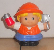 Fisher Price Current Little People Construction Worker Holding Shovel FPLP - £3.81 GBP