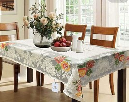 Tablecloth Protector Cotton Dining Table Cover for 6 Seater Us - $37.27