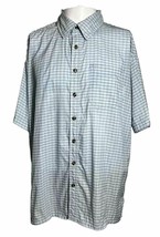 Drake Clothing Men’s Medium Blue Short Sleeve Casual Shirt Outdoors Light Weight - £15.57 GBP
