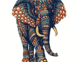 Mysterious Wooden Elephant Jigsaw Puzzle - New - Size A5 Small - £11.73 GBP