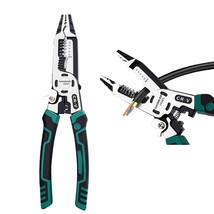 10-In-1 Wire Stripper Tool,Wire Strippers,Cable Cutters,Cr-V Multifunctional Pli - £29.67 GBP