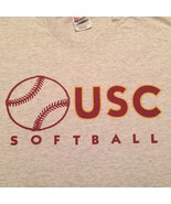 Hanes Mens USC Softball University of Southern California Gray T-shirt M... - £23.58 GBP