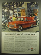 1959 Ford Prefect 4-door sedan Ad - It's imported! Its Ford! It's yours - £11.77 GBP