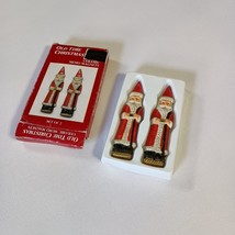 Christmas  Refrigerator Magnets Old Time Christmas Santa Claus Ceramic S... - $127.30 MXN