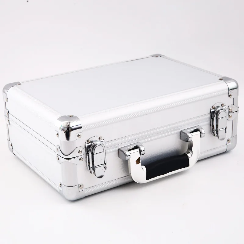 Multifunctional Aluminum Alloy Tool Box with Lock Buckle Car Portable Storage Bo - £66.66 GBP