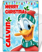 DONALD DUCK Personalised Christmas Card - Disney Christmas Card - $4.10