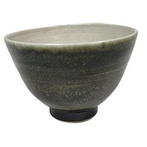 Vintage MCM Louis Mideke Studio Art Pottery Avacado Green Glaze Teacup Cup Bowl - £67.94 GBP