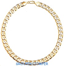 Grande Plano Ancho Enlace Estilo Nuevo 50.8cm Collar de Cadena Hip Hop Moda - $21.69